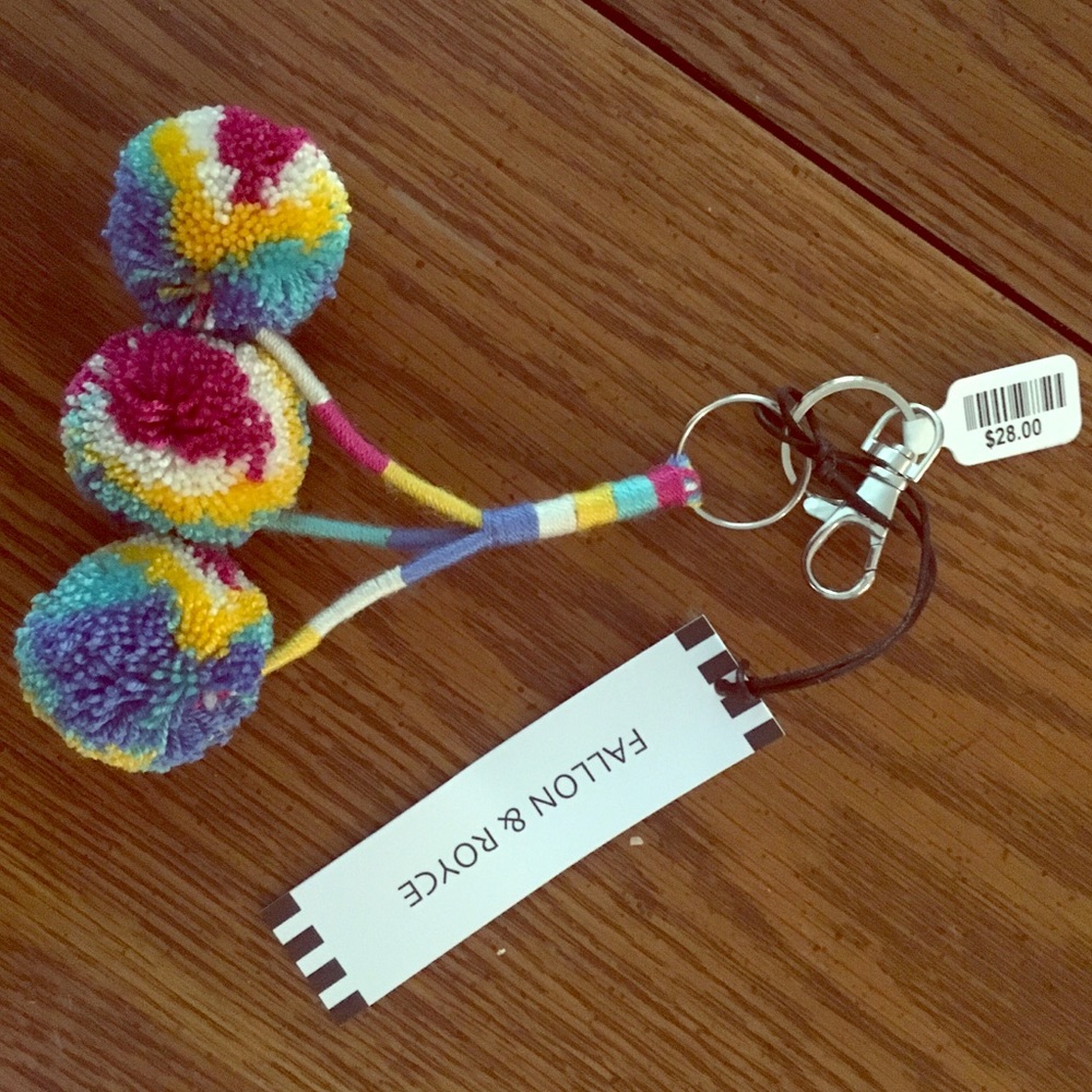 Fallon and Royce Pom Pom Keychain & Bag Tag